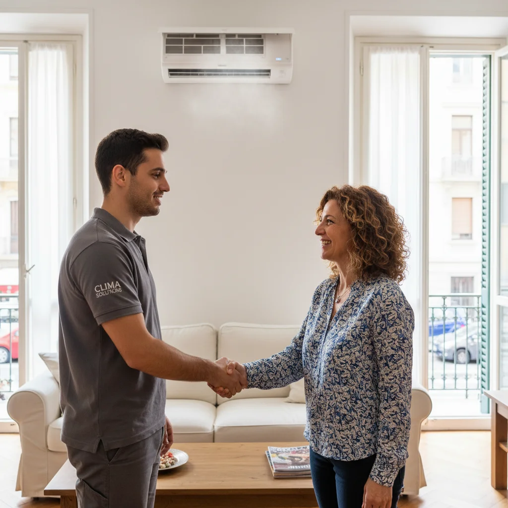 Cliente soddisfatto dopo installazione condizionatore Milano